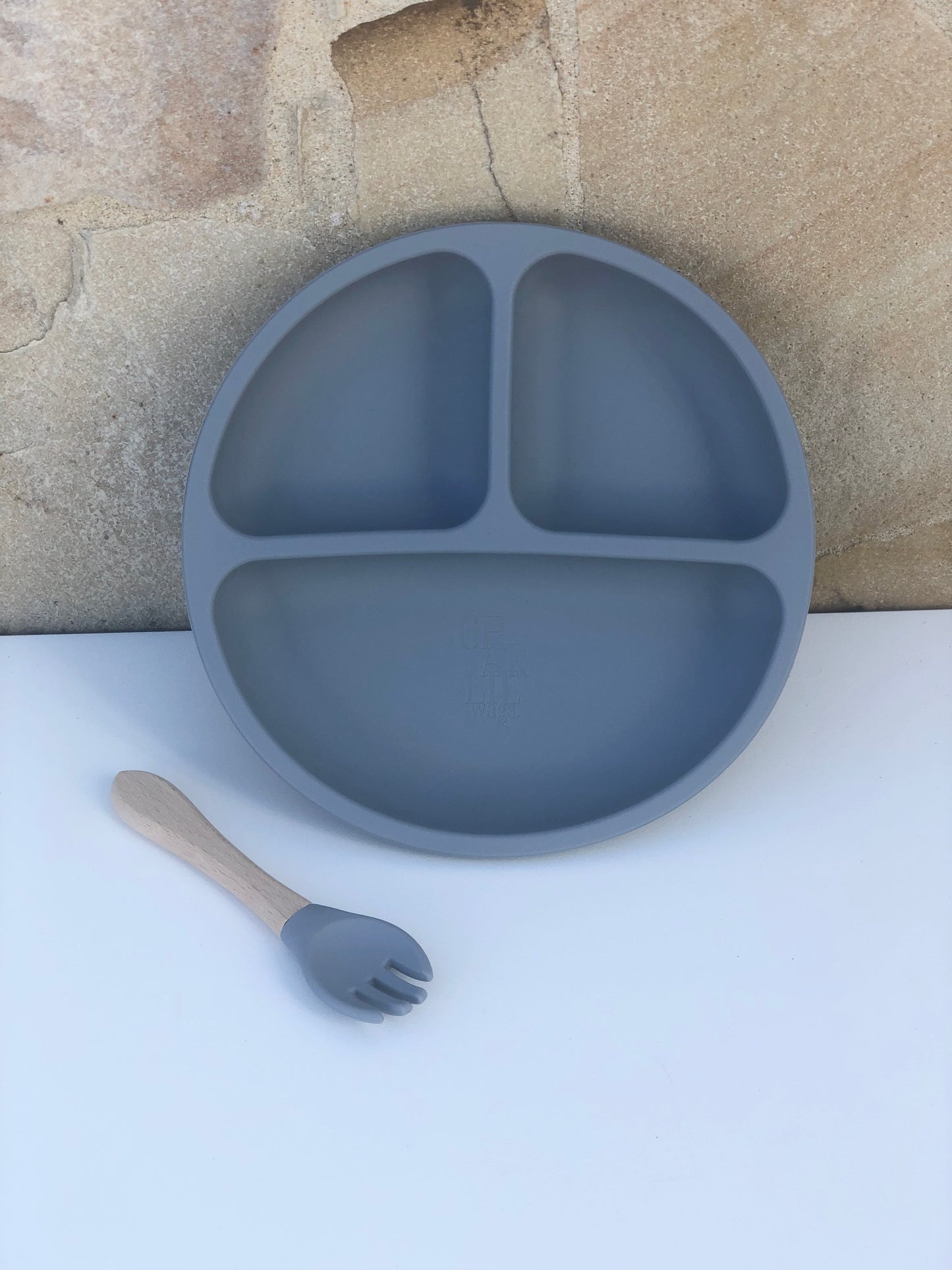 Silicone Plate & Fork set